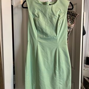 Elegant Mint Green Sleeveless Dress